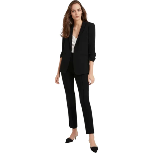 NWOT Cinq á Sept Brianne Pant black dress pants ankle side zipper 4 - Picture 8 of 12